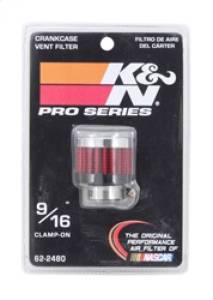 K&N Engineering - K&N Engineering Rubber Base Crankcase Vent Filter - 0.55in Flange ID 1.375in OD 1.125in Height - 62-2480 - Image 4