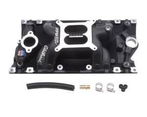 Edelbrock - Edelbrock Performer RPM Air Gap Vortec Black - 75163 - Image 1