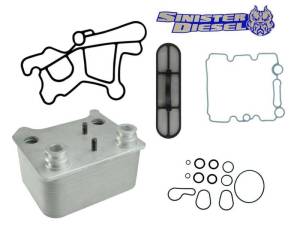 Sinister Diesel 03-07 Ford Powerstroke 6.0L Oil Cooler Kit (Includes Gaskets & O-Rings) - SD-OC-6.0