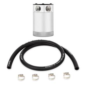 Mishimoto Assembled Universal 2-Port Catch Can Polished w/ Hose - MMBCC-CBTWO-PH