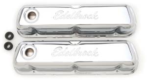 Edelbrock - Edelbrock Valve Cover Signature Series Ford 260-289-302-351W CI V8 Chrome - 4460 - Image 2