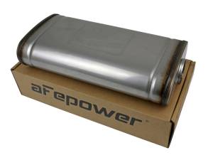 aFe - aFe MACH Force XP 304 Stainless Steel Muffler 2.5in Center/Offset 18in L x 9in W x 4in H - 49M30019 - Image 1