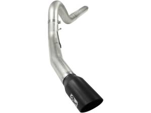 aFe - aFe MACHForce XP 5in DPF-Back Stainless Steel Exh Sys, Black tip,Ford Diesel Trucks 08-10 V8-6.4L - 49-43054-B - Image 2