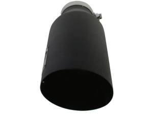 aFe - aFe MACHForce XP Exhausts Tips SS-304 EXH Tip 4In x 7Out x 18L Bolt-On (blk) - 49-92023-B - Image 4