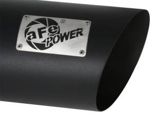 aFe - aFe MACHForce XP Exhausts Tips SS-304 EXH Tip 4In x 7Out x 18L Bolt-On (blk) - 49-92023-B - Image 8