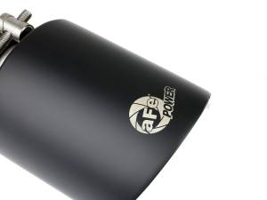 aFe - aFe Takeda 304 SS Clamp-On Exhaust Tip 2.5in. Inlet / 4.5in. Outlet / 7in. L - Black - 49T25454-B072 - Image 2