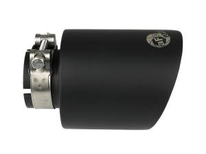 aFe - aFe Takeda 304 SS Clamp-On Exhaust Tip 2.5in. Inlet / 4.5in. Outlet / 7in. L - Black - 49T25454-B072 - Image 3