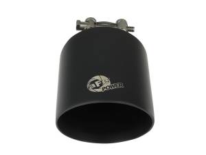 aFe - aFe Takeda 304 SS Clamp-On Exhaust Tip 2.5in. Inlet / 4.5in. Outlet / 7in. L - Black - 49T25454-B072 - Image 4