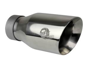 aFe - aFe MACH Force-Xp Univ 304 SS Double-Wall Clamp-On Exhaust Tip - Polished - 3in Inlet - 4.5in Outlet - 49T30454-P093 - Image 1