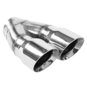 Magnaflow - Magnaflow Double Wall 3in Dual Round Polished Tip 2.25in Inlet - 35226 - Image 2
