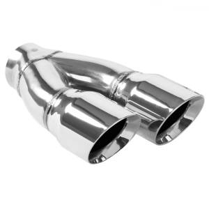 Magnaflow - Magnaflow Double Wall 3in Dual Round Polished Tip 2.25in Inlet - 35228 - Image 2