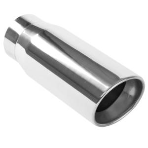 Magnaflow - Magnaflow Tip Stainless Double Wall Round Single Outlet Polished 5in DIA 4in Inlet 13in Length - 35231 - Image 2