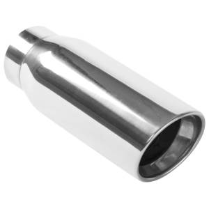 Magnaflow - Magnaflow Tip Stainless Double Wall Round Single Outlet Polished 4.5in DIA 3.5in Inlet 12in Length - 35232 - Image 2
