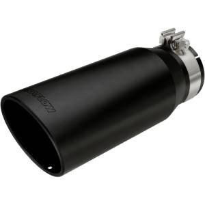 Magnaflow - Magnaflow Tip Stainless Black Coated Single Wall Round Single Outlet 5in Dia 4in Inlet 13in L - 35238 - Image 2