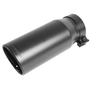 Magnaflow - Magnaflow Tip Stainless Black Coated Single Wall Round Single Outlet 6in Dia 5in Inlet 13in L - 35239 - Image 1