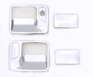 AVS - AVS 99-16 Ford F-250 (w/o Passenger Keyhole) Door Handle Covers (2 Door) 4pc Set - Chrome - 685203 - Image 1