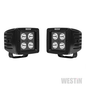 Westin - Westin LED Auxiliary Light 3.2in x 3.0in Spot w/5W Cree - Black - 09-12205A-PR - Image 1