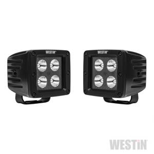 Westin - Westin LED Auxiliary Light 3.2in x 3.0in Spot w/5W Cree - Black - 09-12205A-PR - Image 2