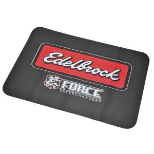 Edelbrock - Edelbrock Racing Fender Cover - PVC Foam Mat - 2 Color Printed Edelbrock Racing Logo - 2324 - Image 2