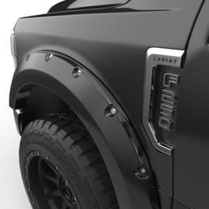 EGR - EGR 2017 Ford Super Duty Bolt-On Look Color Match Fender Flares - Set - Shadow Black - 793914-G1 - Image 7