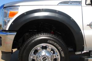 LUND - LUND 11-16 Ford F-250 Super Duty RX-Rivet Style Smooth Elite Series Fender Flares - Black (4 Pc.) - RX314S - Image 13