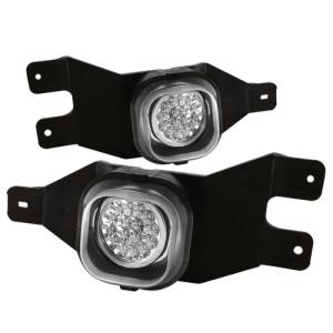 SPYDER - SPYDER Ford F250/F350 99-04/Ford Excursion 00-05 LED Fog Lights w/Switch Clear FL-LED-FF25001-C - 5015648 - Image 1