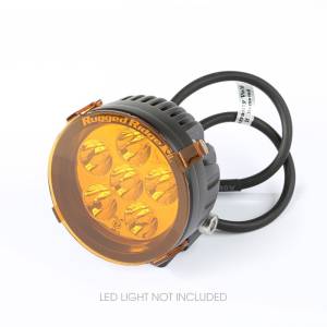 Rugged Ridge - Rugged Ridge 3.5in LED Light Cover Round Amber - 15210.68 - Image 4