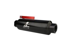 Aeromotive - Aeromotive In-Line AN-10 Filter w/Shutoff Valve 100 Micron SS Element - Black Anodize Finish - 12331 - Image 3