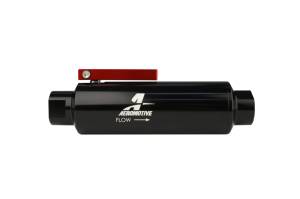 Aeromotive - Aeromotive In-Line AN-10 Filter w/Shutoff Valve 100 Micron SS Element - Black Anodize Finish - 12331 - Image 5