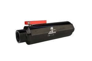 Aeromotive - Aeromotive In-Line AN-12 Filter w/Shutoff Valve 100 Micron SS Element - Black Anodize Finish - 12332 - Image 4