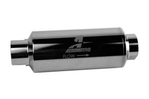 Aeromotive - Aeromotive Pro-Series In-Line Filter - AN-12 - 40 Micron SS Element - Nickel Chrome Finish - 12342 - Image 1