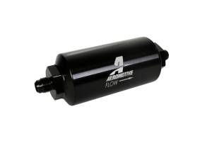 Aeromotive - Aeromotive In-Line Filter - (AN-6 Male) 10 Micron Microglass Element Bright Dip Black Finish - 12345 - Image 3