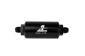 Aeromotive - Aeromotive In-Line Filter - AN-08 size Male - 10 Micron Microglass Element - Bright-Dip Black - 12375 - Image 1