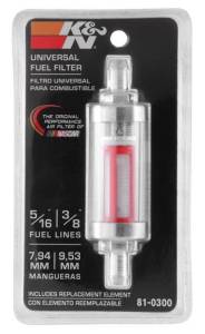 K&N Engineering - K&N Engineering 5/16in x 3/8in Universal Replacement In-Line Fuel Filter - 81-0300 - Image 3