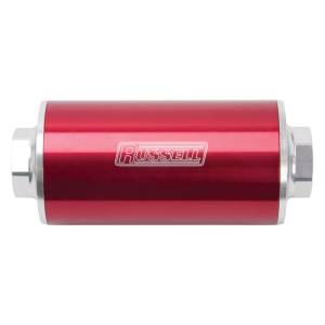 Russell - Russell Performance Profilter Fuel Filter 6in Long 10 Micron -10AN Inlet -10AN Outlet - Red - 649251 - Image 2