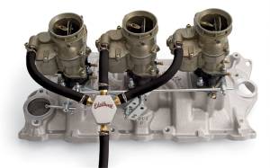 Edelbrock - Edelbrock Fuel Block Kit Triple Feed 1286 Mini Block - 1281 - Image 1