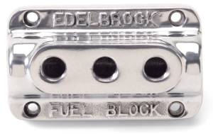 Edelbrock - Edelbrock Fuel Block Triple Polished - 12851 - Image 2