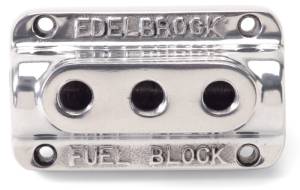 Edelbrock - Edelbrock Fuel Block Triple Polished - 12851 - Image 3