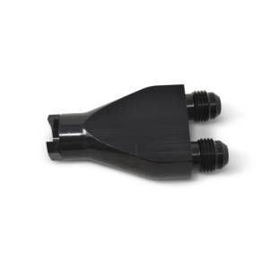 Russell - Russell Performance Billet Y-Block Adapter 3/8in SAE Qick Disconnect (2) -6AN Male Flare Black - 644143 - Image 3