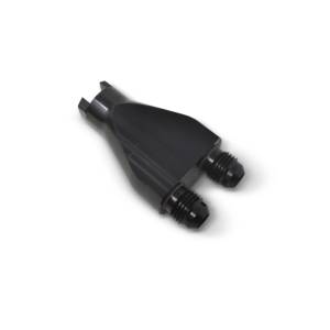 Russell - Russell Performance Billet Y-Block Adapter 3/8in SAE Qick Disconnect (2) -6AN Male Flare Black - 644143 - Image 4