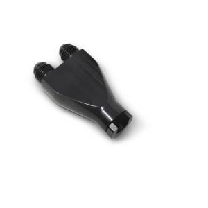 Russell - Russell Performance Billet Y-Block Adapter 3/8in SAE Qick Disconnect (2) -6AN Male Flare Black - 644143 - Image 5