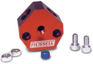 Russell - Russell Performance Billet Aluminum Y-Block w/ 1/2in inlet & 3/8in outlet - 650360 - Image 3