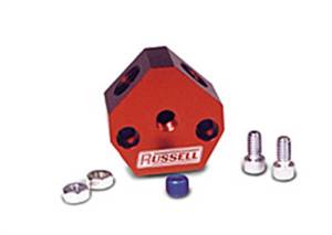 Russell - Russell Performance Billet Aluminum Y-Block w/ 3/8in inlet & outlet - 650370 - Image 1
