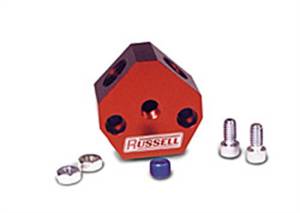 Russell - Russell Performance Billet Aluminum Y-Block w/ 3/8in inlet & outlet - 650370 - Image 3