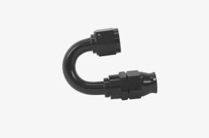 Aeromotive - Aeromotive PTFE Hose End - AN-08 - 180 Deg - Black Anodized - 15363 - Image 1