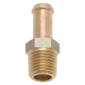 Edelbrock - Edelbrock Fitting 1/4-18 NPT X 3/8In Single Barb Brass - 8080 - Image 1