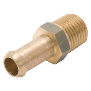 Edelbrock - Edelbrock Fitting 1/4-18 NPT X 3/8In Single Barb Brass - 8080 - Image 3