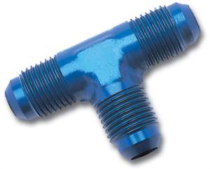 Russell - Russell Performance -16 AN NPT Flare Tee Fitting (Blue) - 660110 - Image 1