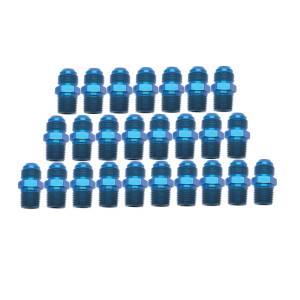 Russell Performance -6 AN to 3/8in NPT Straight Flare to Pipe (Blue) (25 pcs.) - 660468