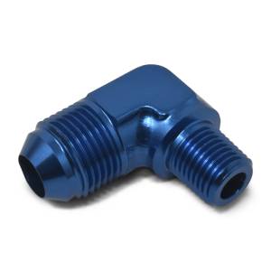Russell - Russell Performance -3 AN to 1/8in NPT 90 Degree Flare to Pipe Adapter (Blue) - 660790 - Image 4